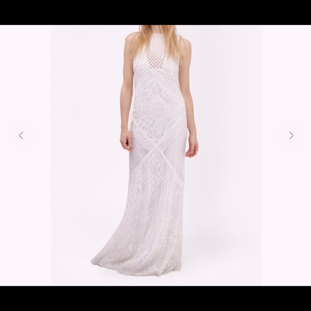 French connection lace maxi dress